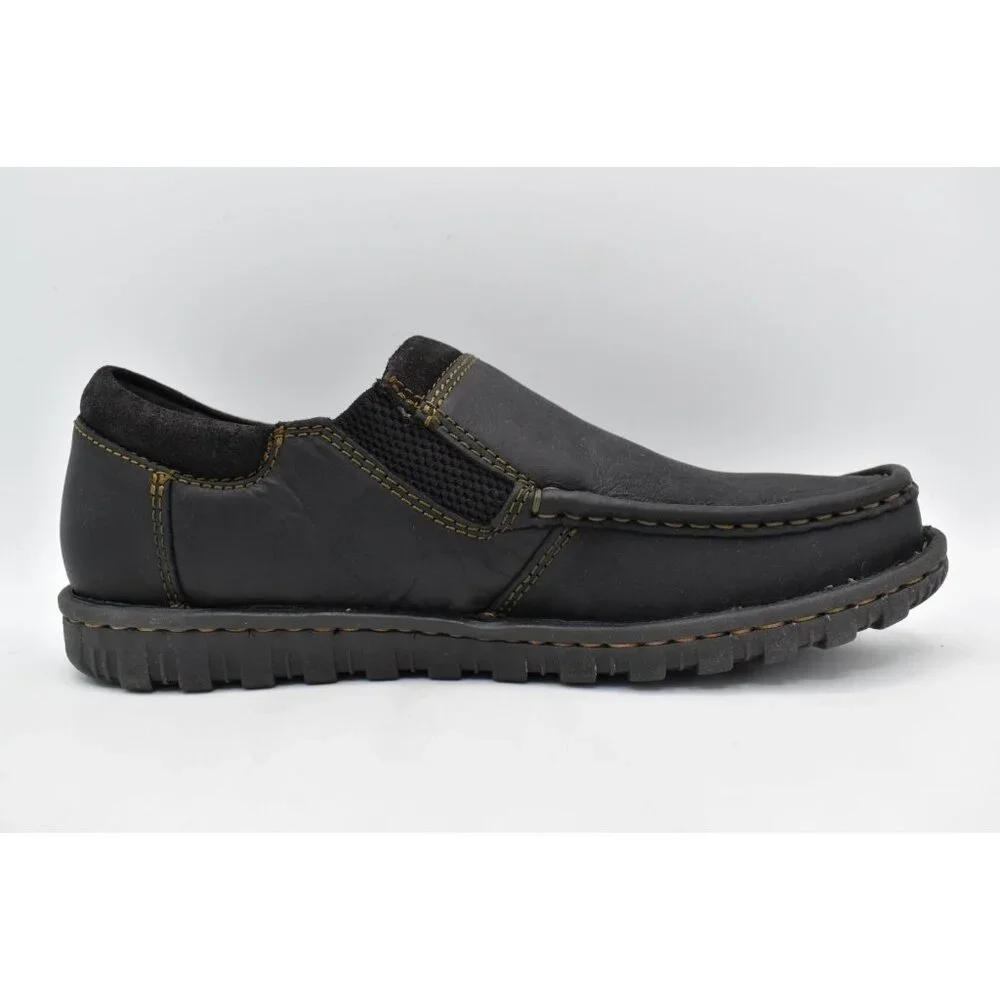 Born Mens‎ Size 8.5 Gudmund Black Full Grain Leather Slip On Casual Shoes